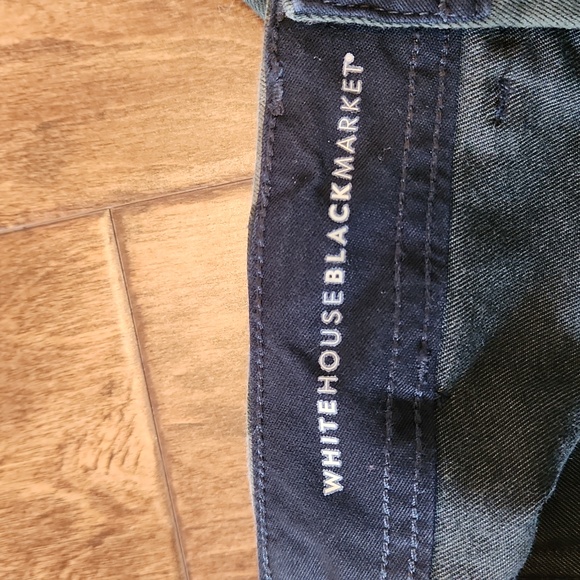 White House Black Market Slim Ankle Camo Jeans With Ankle Zippers - Picture 6 of 10